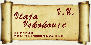 Vlaja Uskoković vizit kartica